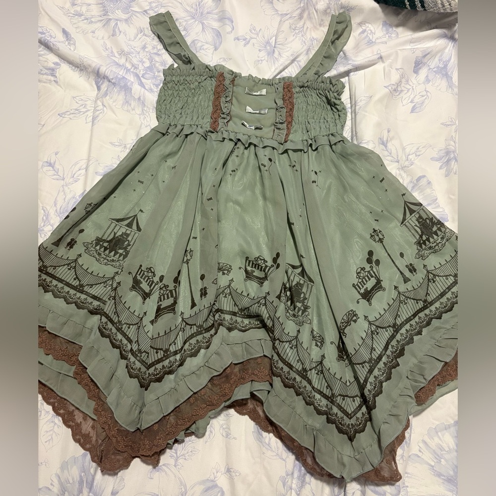 Whimsical Lace-trim Dress